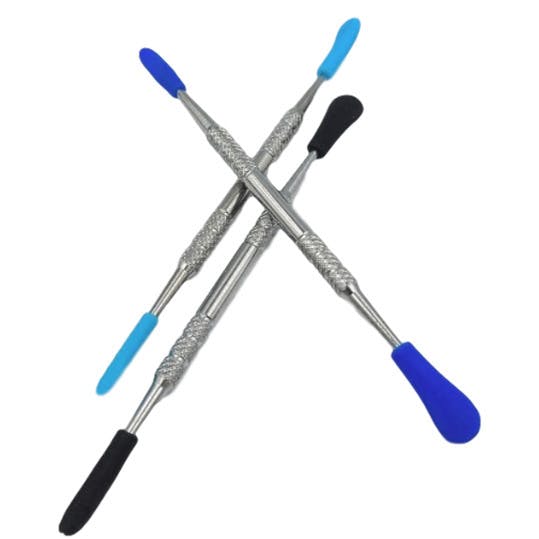 Metal Dab Tool with Silicone Tips - Assorted Colors at Noxx Cannabis Ferndale Dispensary