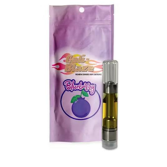 Cali Blaze 1g Distillate Vape Cartridge - Blueberry