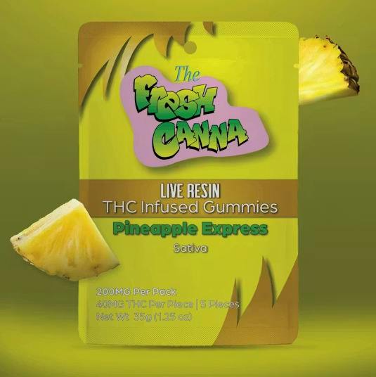 Fresh Canna 200mg Gummies - Pineapple Express 5 x