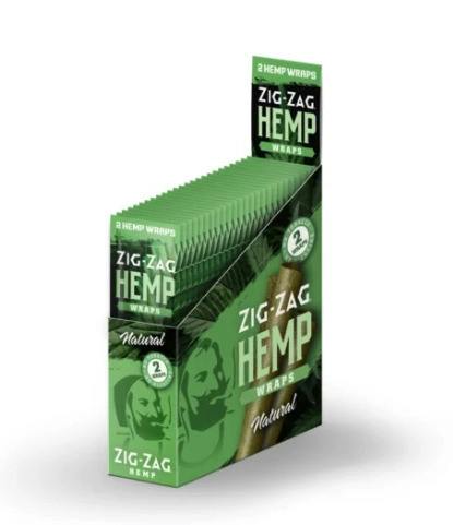 Zig-Zag Hemp Wraps | Natural | 2pk
