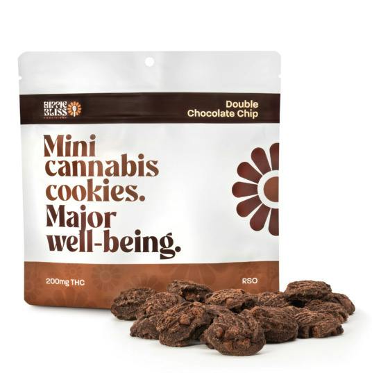 Hippie Bliss 200mg Mini Cookies - RSO Double Chocolate Chip