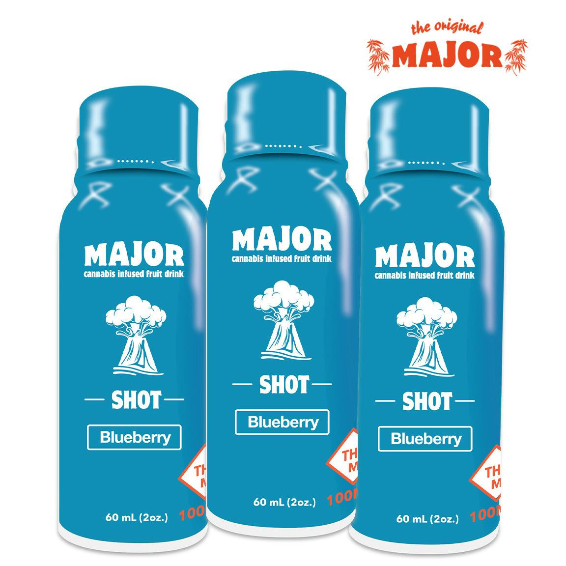 Major | Fast Acting Shot | Blueberry 100mg