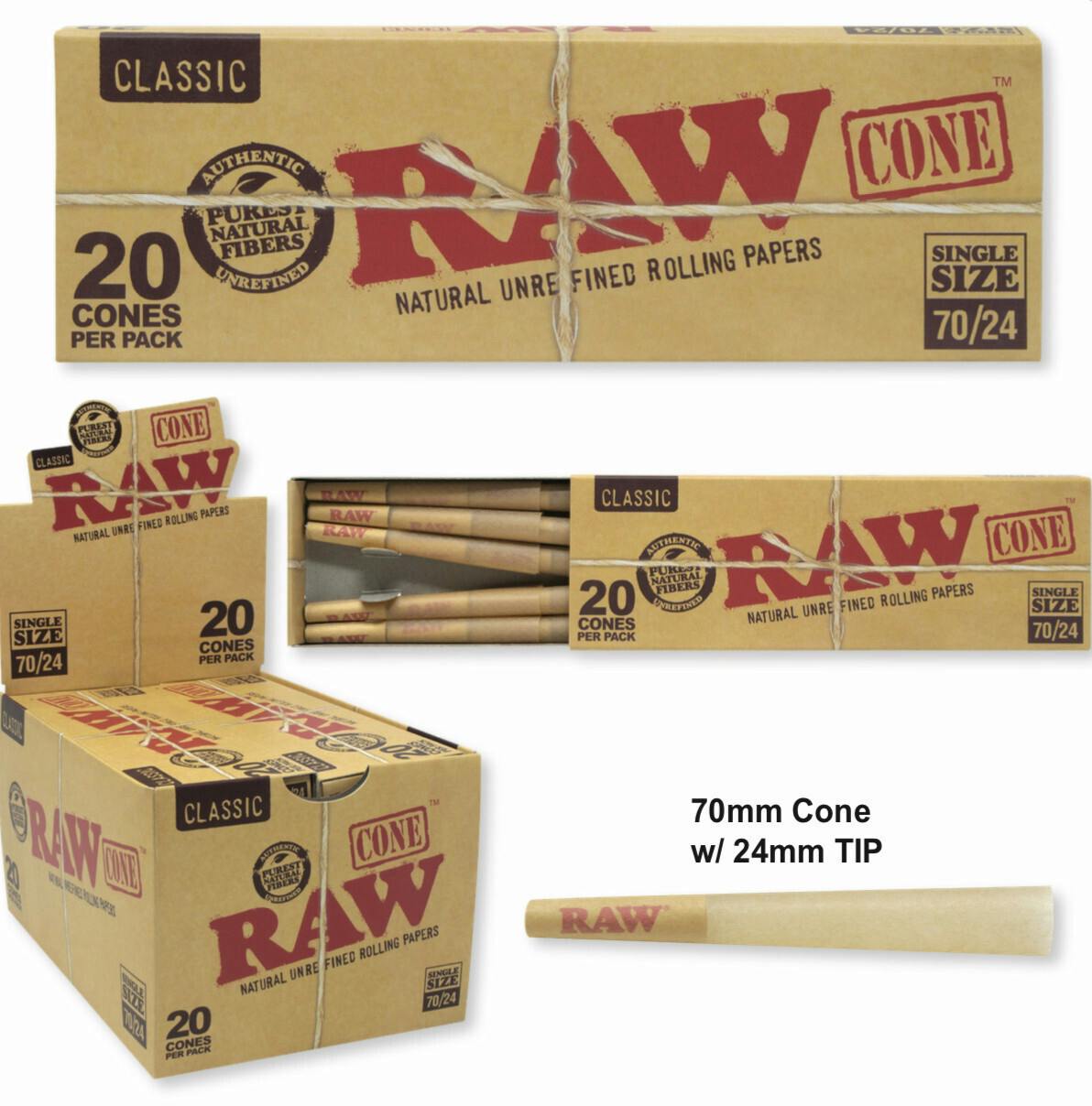 Raw | Cones | 70mm/24mm 20PK