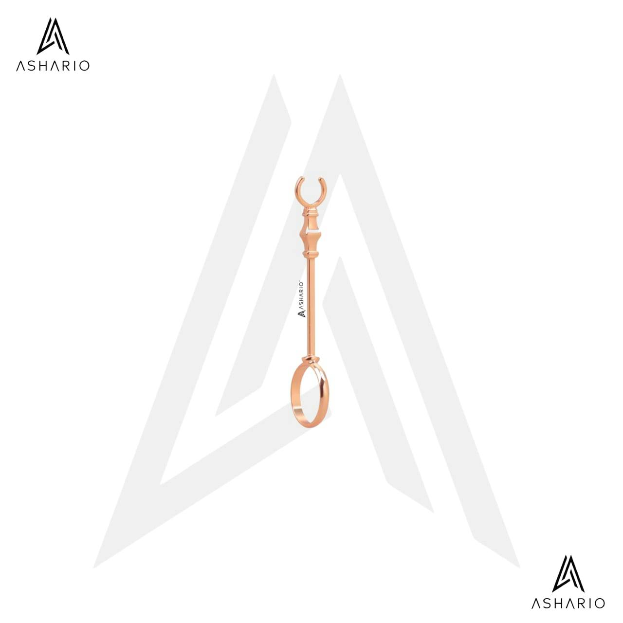 ASHARIO Pre-Roll Ring Holder - Queens Mace - Rose Gold