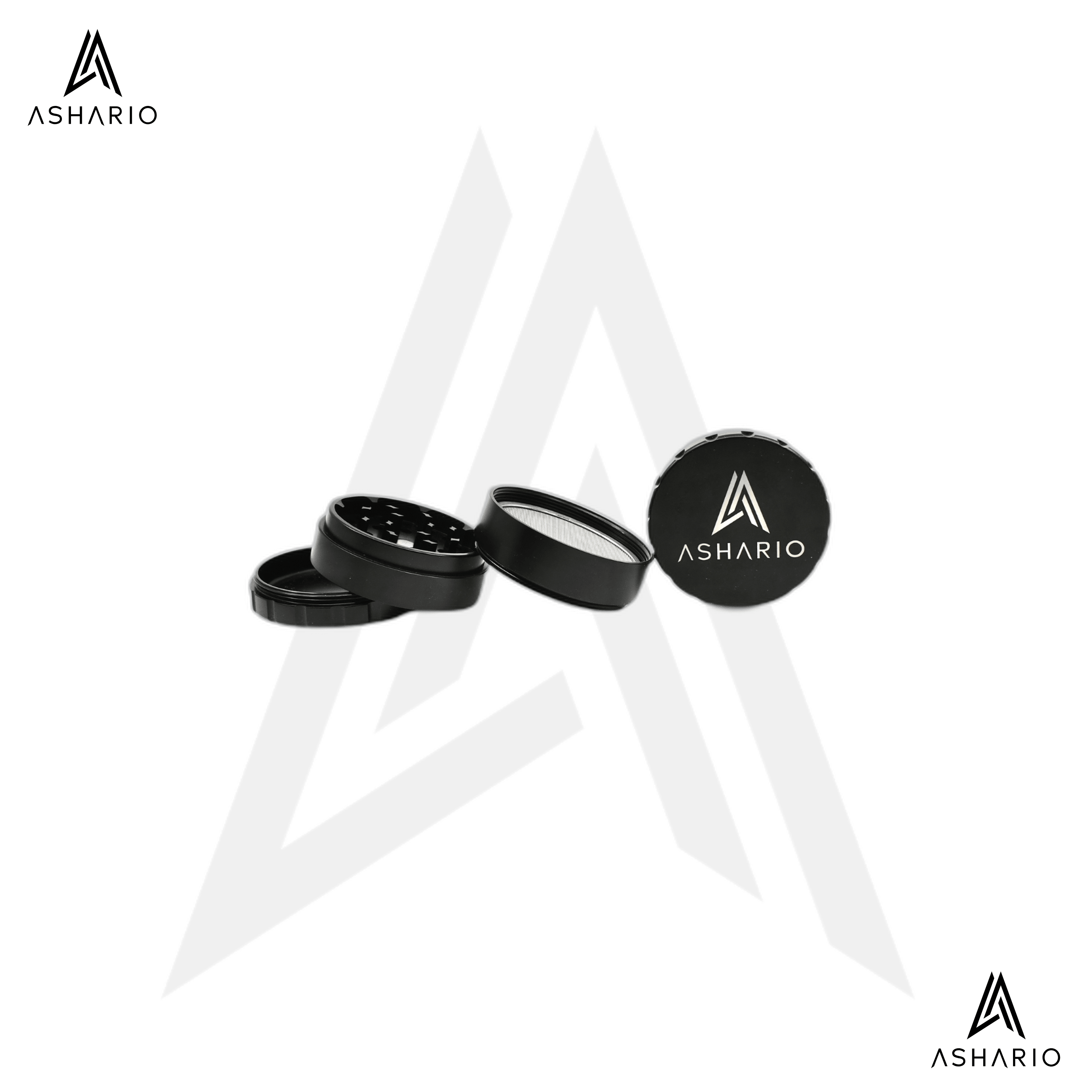 Ashario Stainless Steel Grinder - Black