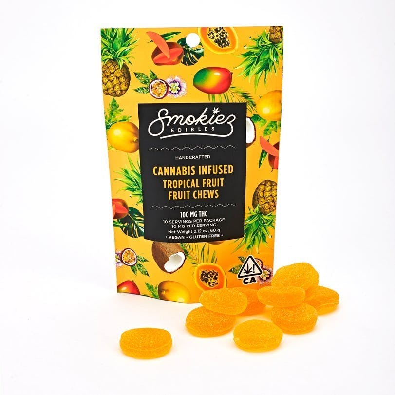 SWEET TROPICAL FRUIT — 1:1 THC:CBD (100MG THC / 100MG CBD) - 100 mg - 10 Pack