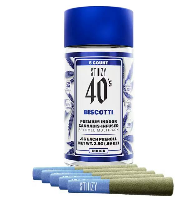 - BISCOTTI - .5G 40's Infused Mini Blunt 5 Pack