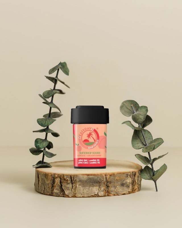 Peach Sours Sundrops | Edible | 100mg | Easy Day