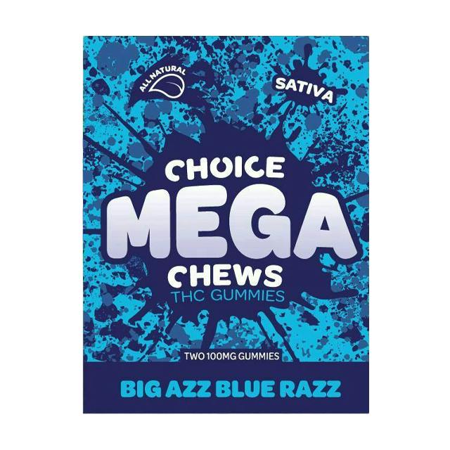 CHOICE | BIG AZZ BLUE RAZZ MEGA CHEW | GUMMY | 200MG