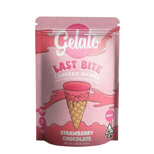 GELATO | STRAWBERRY WHITE CHOCOLATE LAST BITE CONES | 200MG