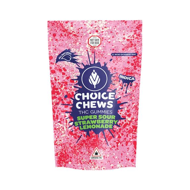 CHOICE | SUPER SOUR STRAWBERRY LEMONADE | GUMMIES | 100MG