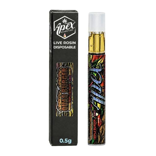 APEX SOLVENTLESS | QUAD BURGER ROSIN | ALL-IN-ONE | 0.5G