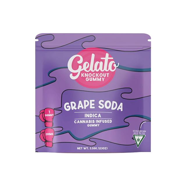 GELATO | GRAPE SODA KNOCKOUT | SINGLE GUMMY | 200MG
