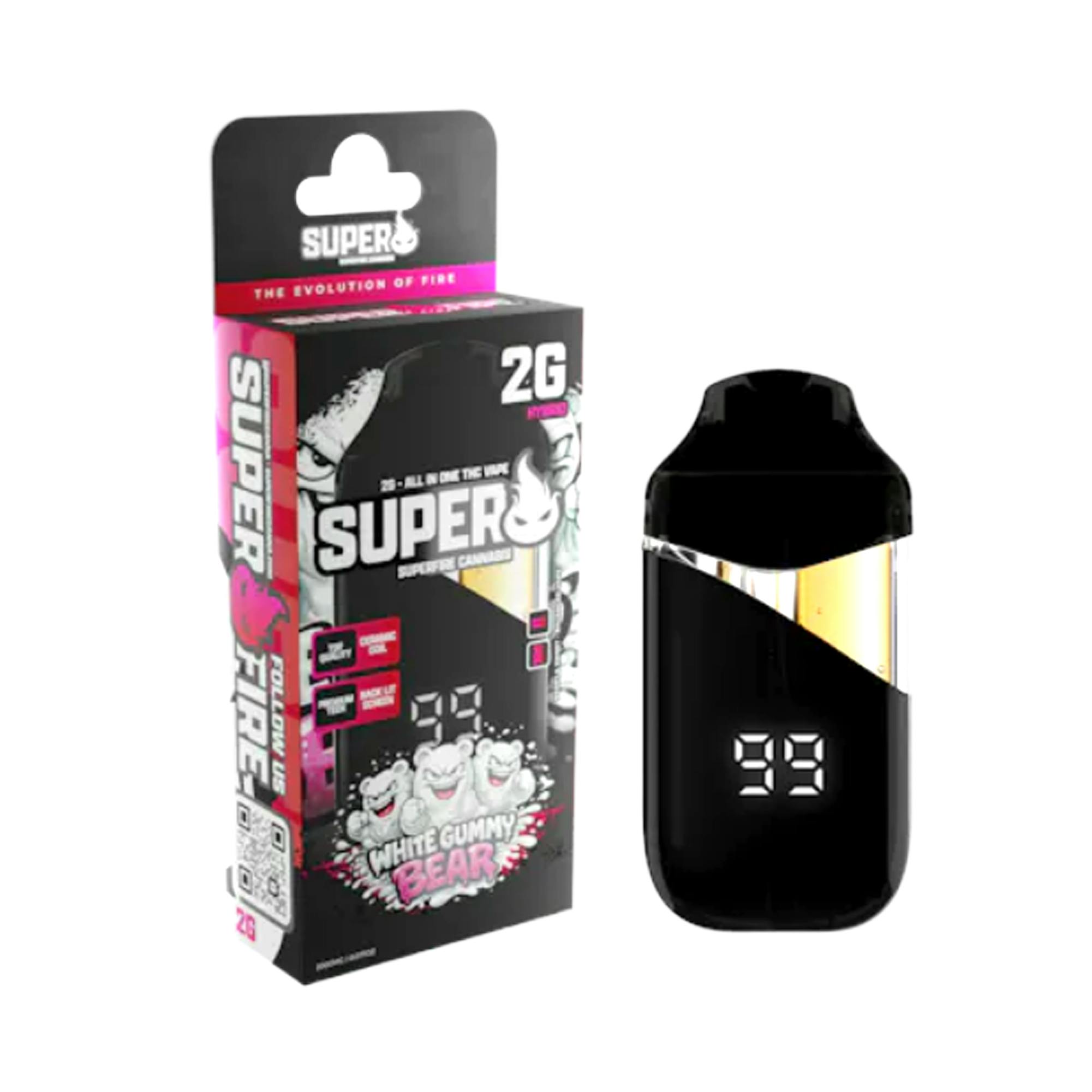 SUPERFIRE | WHITE GUMMY BEAR | ALL-IN-ONE | 2G