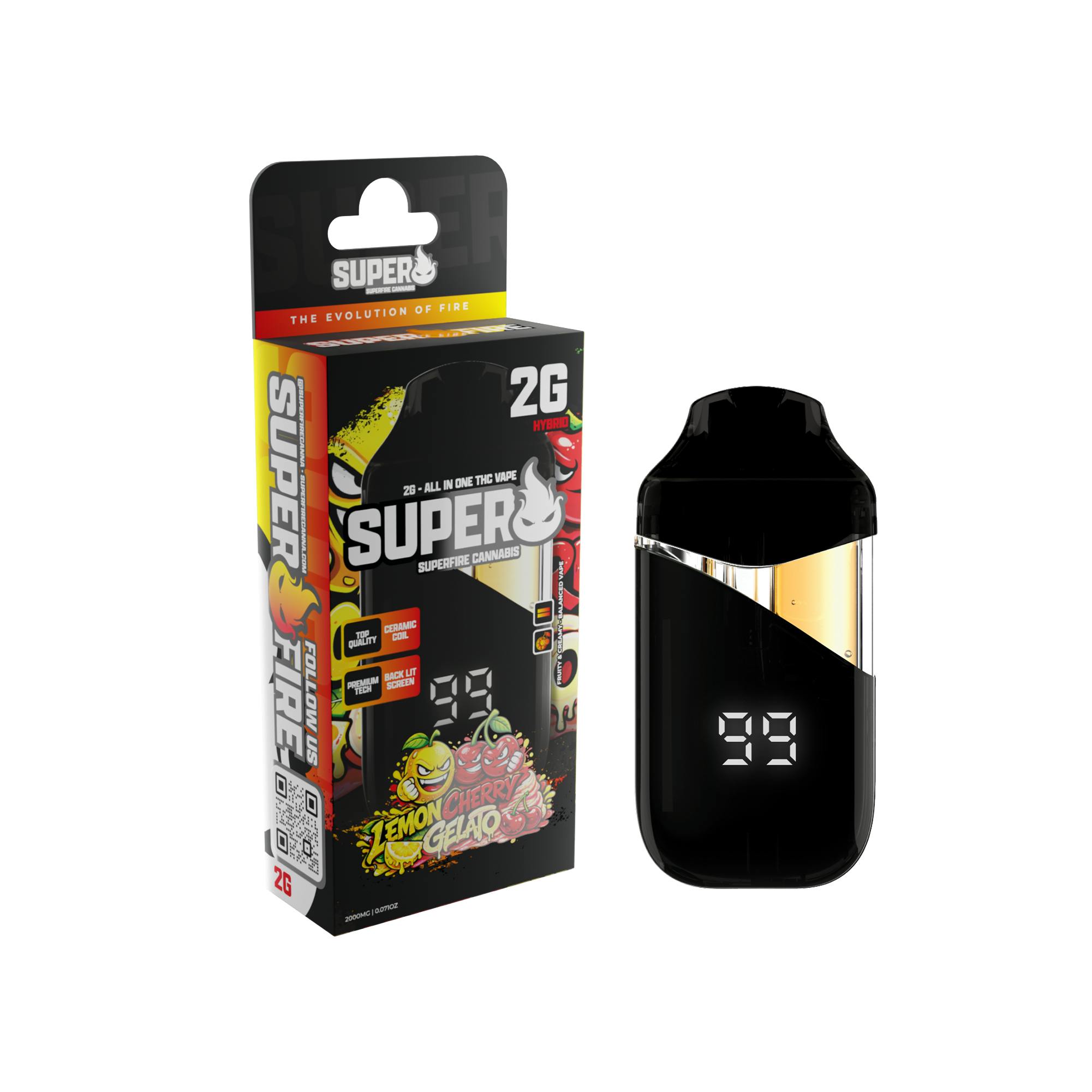 SUPERFIRE | LEMON CHERRY GELATO | ALL-IN-ONE | 2G