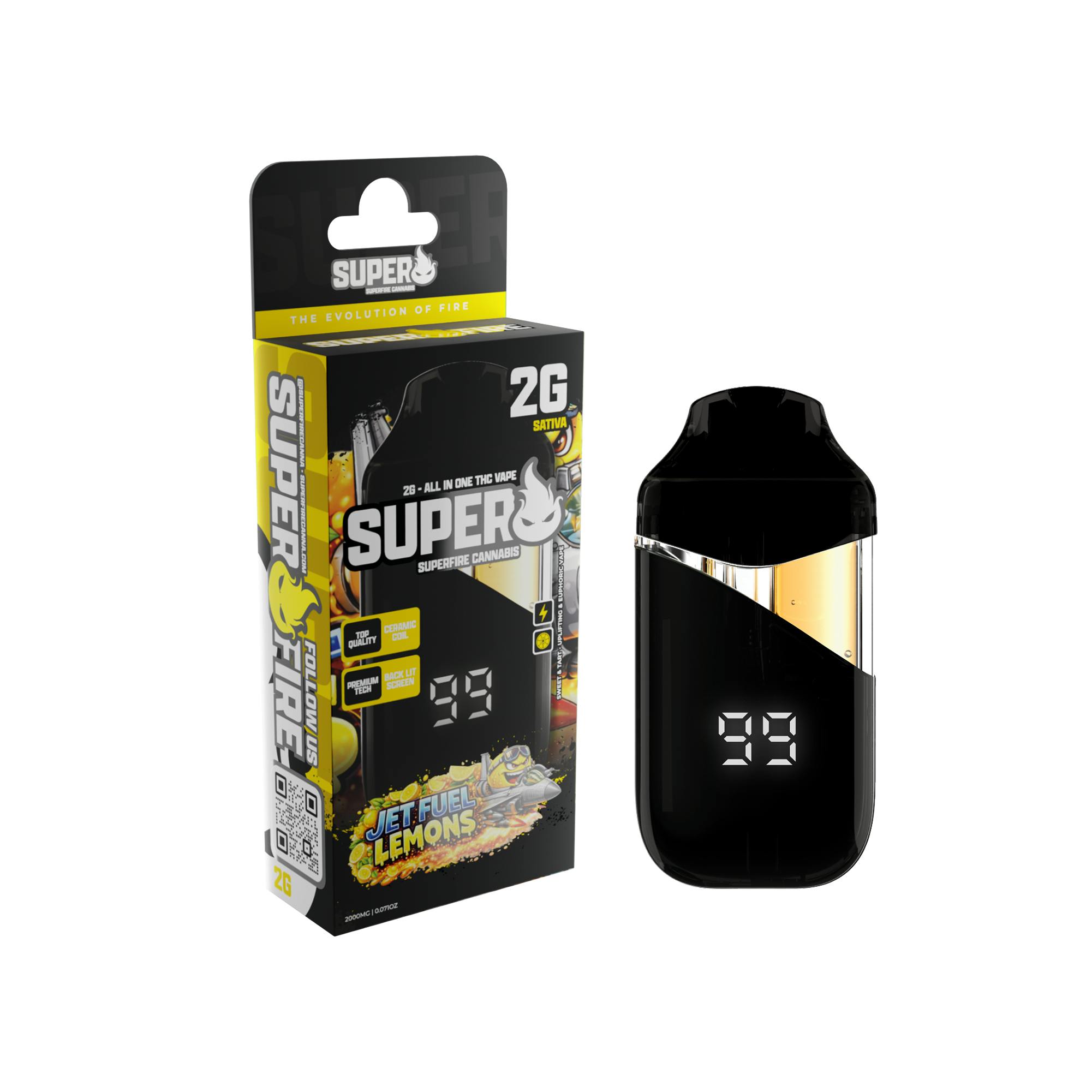 SUPERFIRE | JET FUEL LEMONS | ALL-IN-ONE | 2G