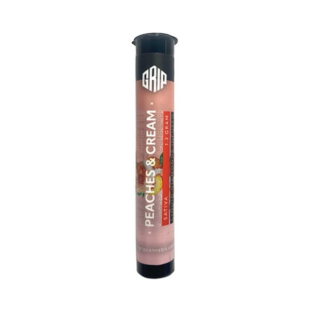 GRIP | PEACHES & CREAM INFUSED | PREROLL | 1.2G at Apothecare Weed Provisioning Center Houghton Lake