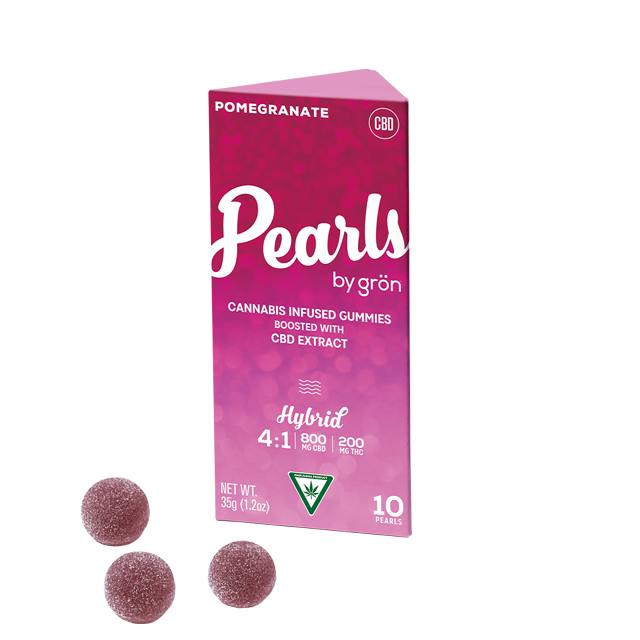 Grön | POMEGRANATE PEARLS 4:1 CBD:THC | GUMMIES | 200MG