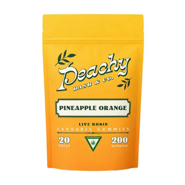 PEACHY HASH & CO. | PINEAPPLE ORANGE LIVE ROSIN | 200MG