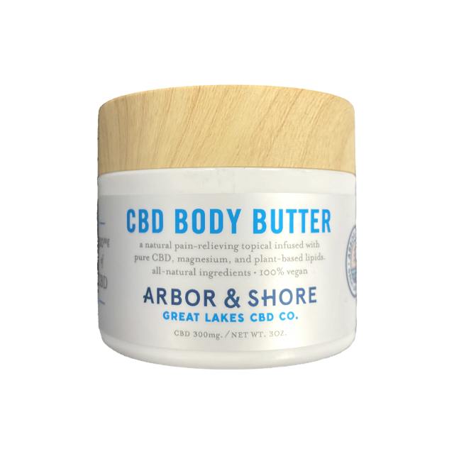 ARBOR & SHORE | CBD BODY BUTTER | 300MG