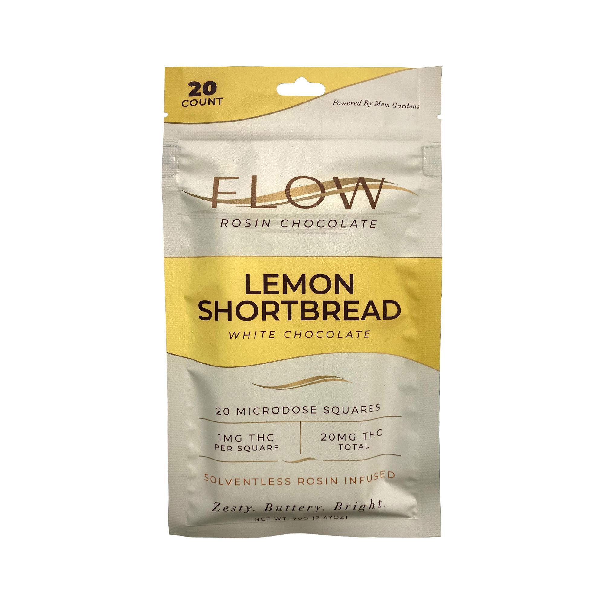 FLOW | WHITE CHOCOLATE LEMON SHORTBREAD | 20MG