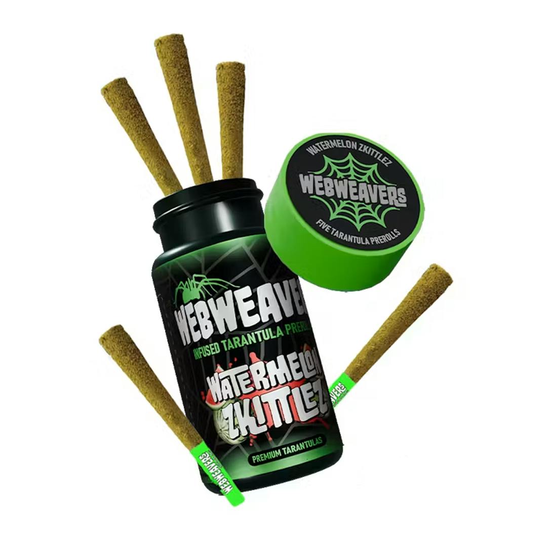 WEBWEAVERS | WATERMELON ZKITTLEZ INFUSED MINI TARANTULAS 0.5G X 5PK | PREROLLS | 2.5G
