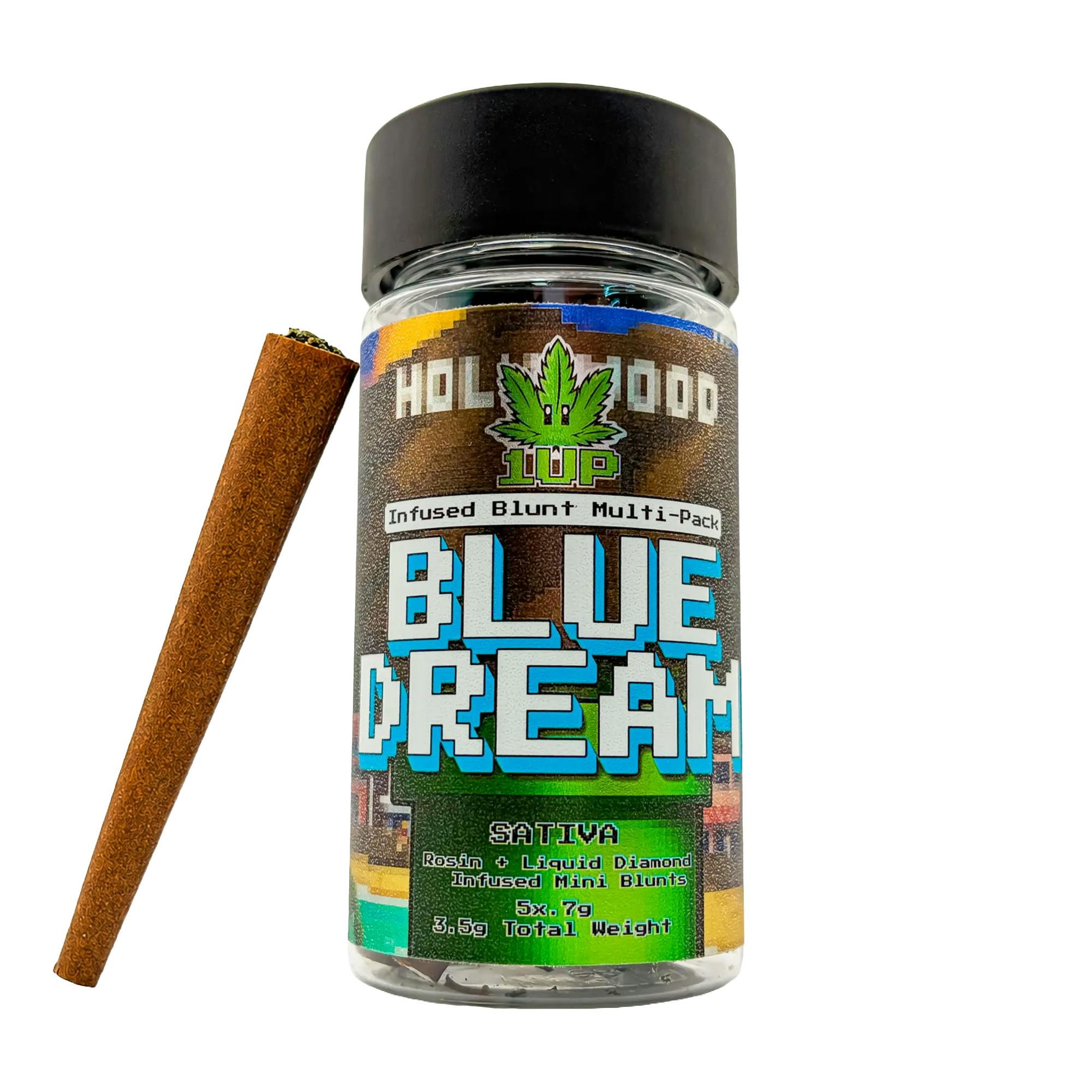 1UP | BLUE DREAM INFUSED MINI BLUNTS 5PK | PREROLLS | 3.75G