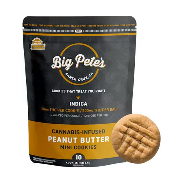 BIG PETE'S TREATS | PEANUT BUTTER MINI COOKIES 10PK | 200MG