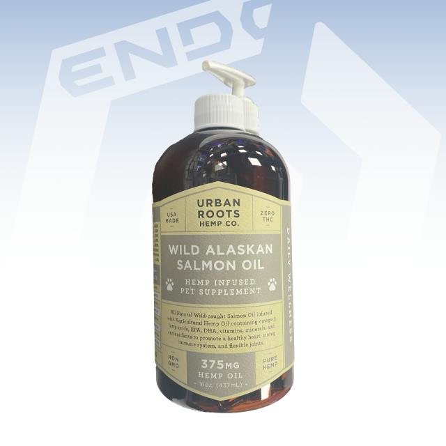 URBAN ROOTS | WILD ALASKAN SALMON OIL HEMP INFUSED DAILY PET SUPPLEMENT | 375MG