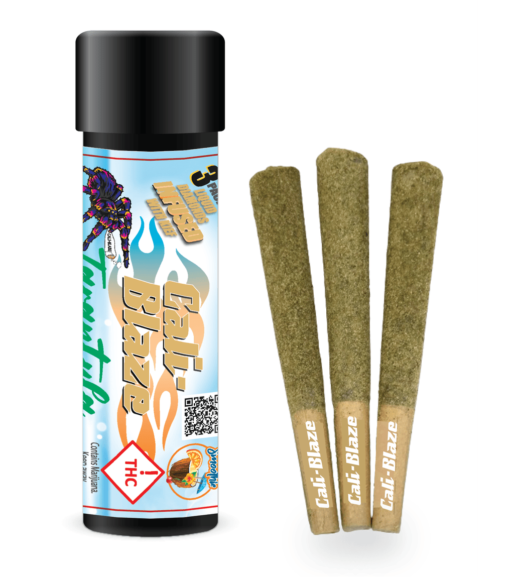 Cali Blaze Tarantula Tropical Smoothie Sativa Infused Preroll 3 g
