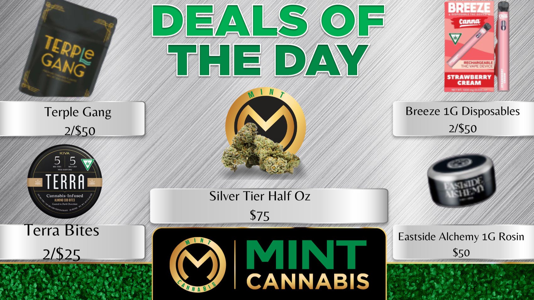 Monday Mint Mania 3/20/23 at The Mint Cannabis Monroe (Now Open