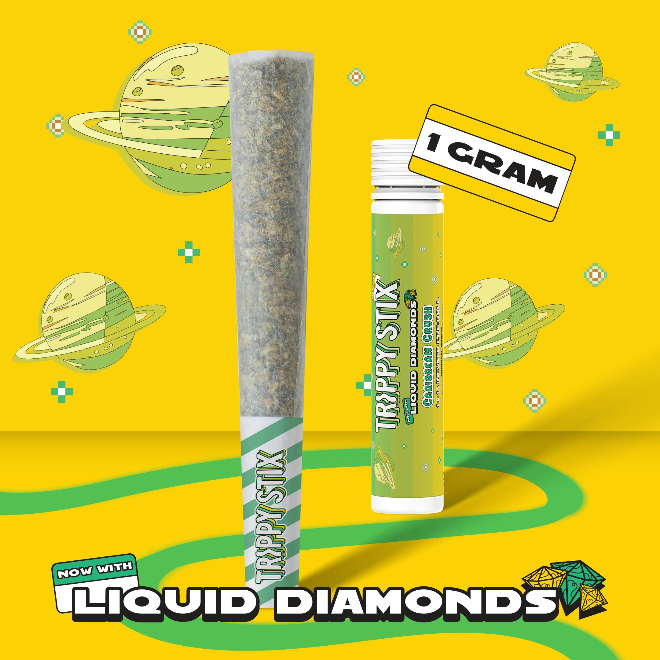 Caribbean Crush [1g] | Trippy Sips - Liquid Diamond Infused Pre-Roll