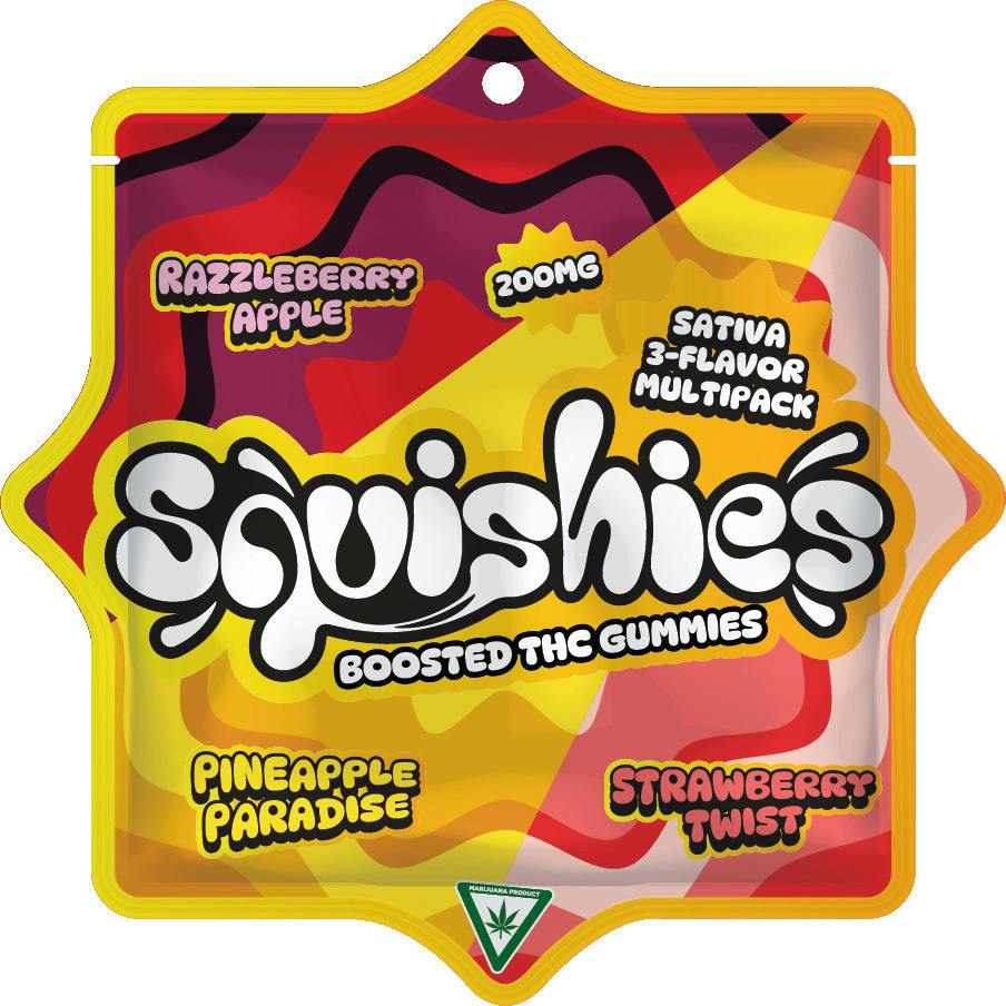 Squishies | 3 Flavors Sativa | 200mg Gummies