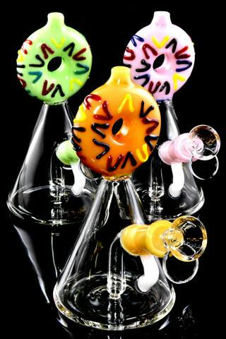 Gear - Small Glass Sprinkle Donut Beaker Water Pipe