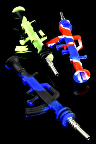 Gear - Colorful Rifle Silicone Dab Straw