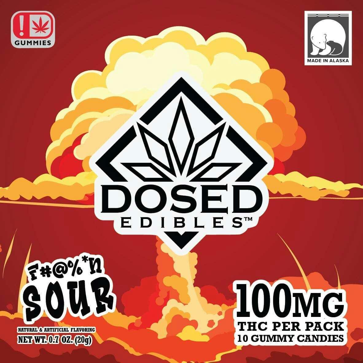 Edible - Gummies - F'n Sour 100mg by Dosed - Hybrid - 6917