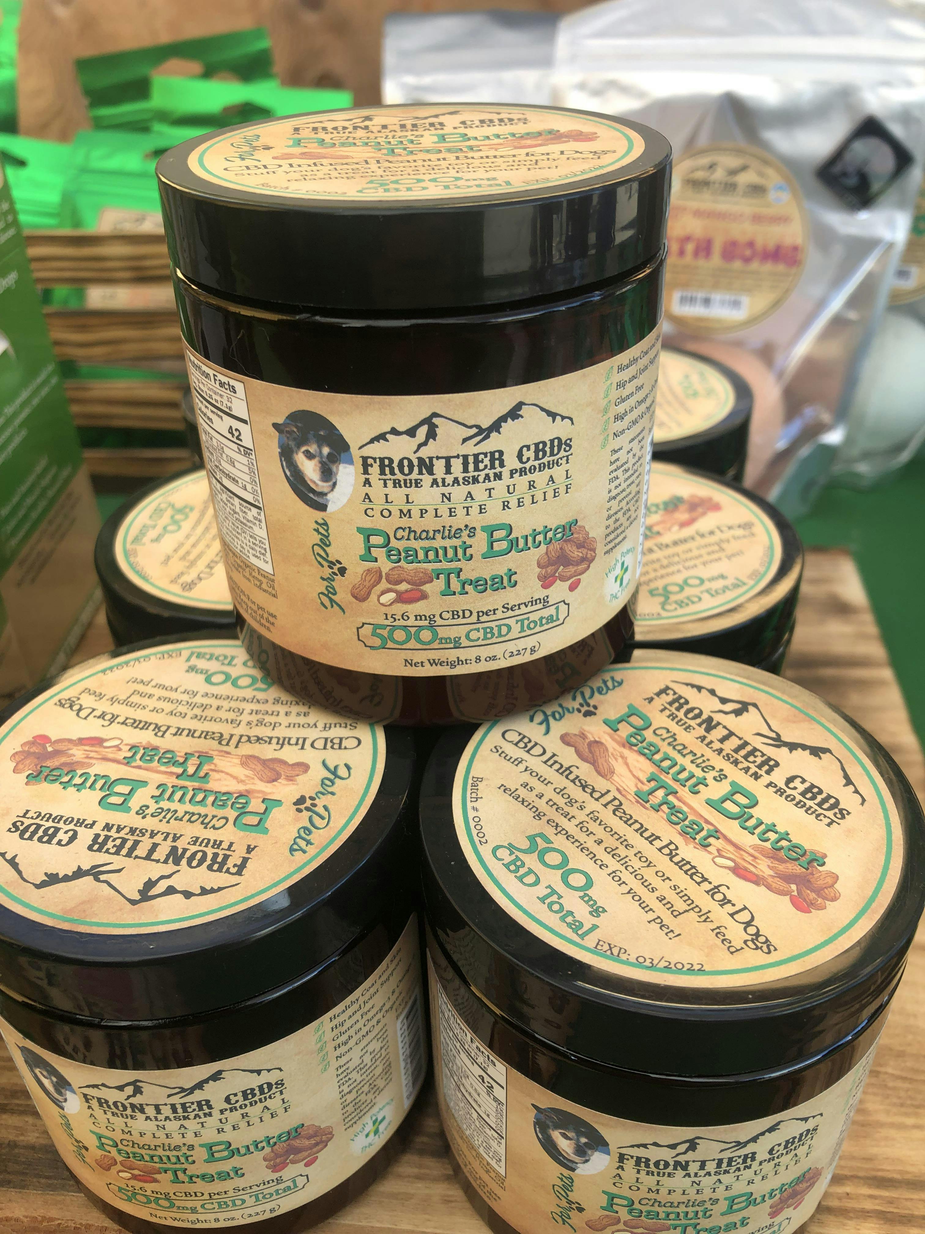 CBD - Pet Treats - Charlie's Peanut Butter for Pets 500mg by Frontier CBD