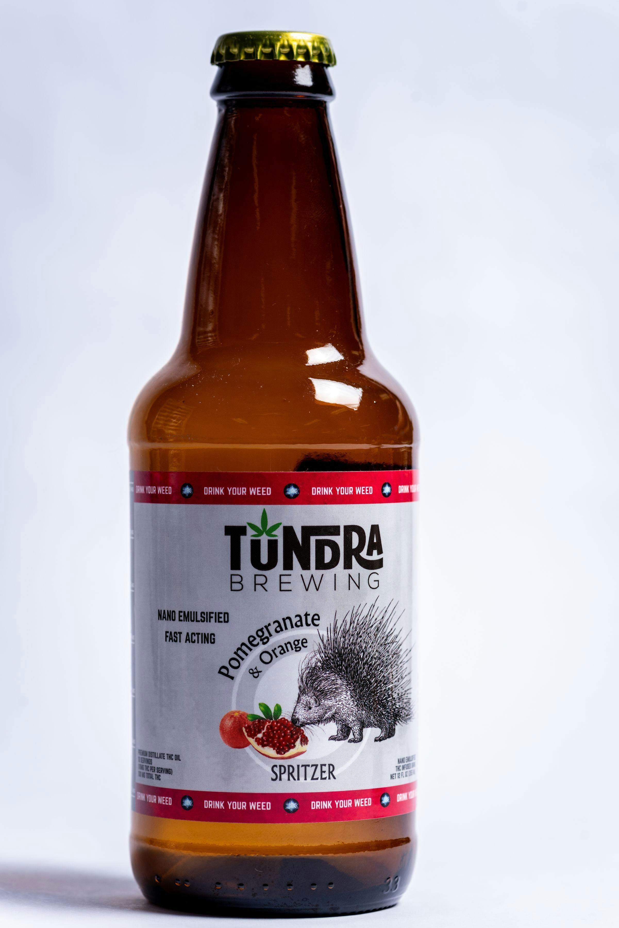 Edible - Drink - Pomegranate Orange Nano Emulsified Spritzer 100mg by Tundra Brewing - Hybrid - 7991