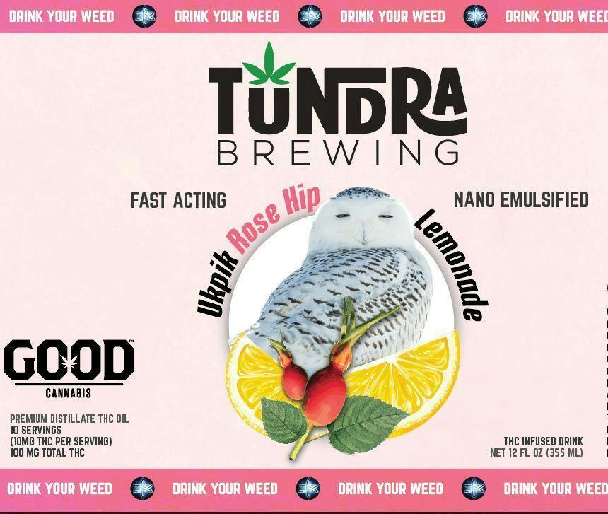 Edible - Drink - Rose Hip Lemonade Nano Emulsified Spritzer 100mg by Tundra Brewing - Hybrid - 3517