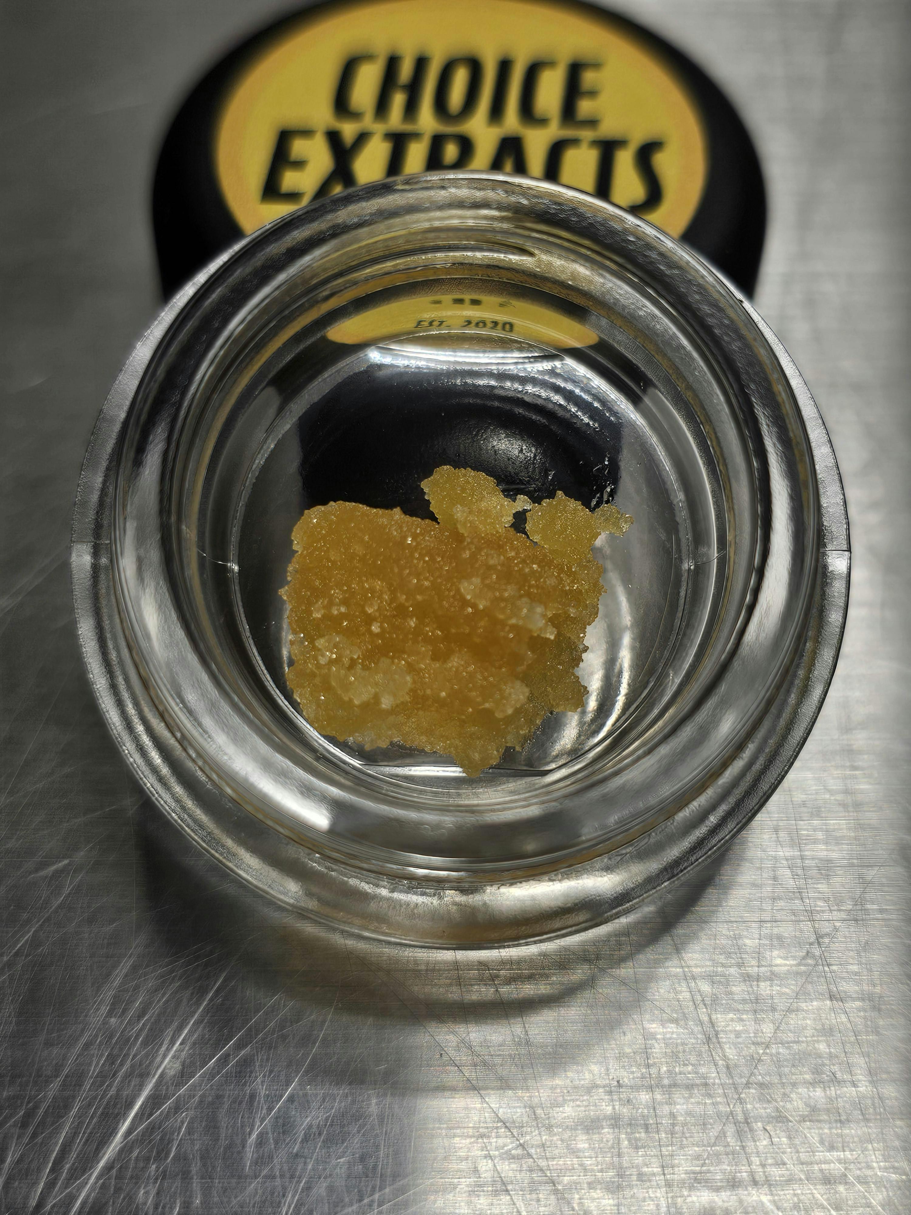 Concentrate - Sugar Wax - Rain Dance 1g by Choice Extracts 77.50% - Terps 4.71% - I/H - 8839