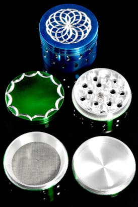 Gear - $14.99 - 50mm Colorful Diamond Cut Aluminum Grinder