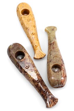 Gear - $24.99 - 4' Carved Whale Stone Pipe
