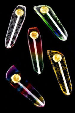 Gear - $4.99 - Multicolor Acrylic Pipe with Metal Screen Bowl