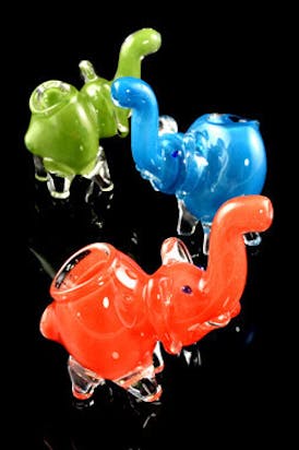 Gear - $9.99 - 3.5" Mini Frit Elephant Pipe