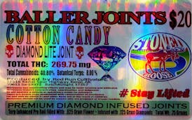 Pre-Roll - Infused - Cotton Candy .75g Diamond Lite by Red Run 286.26mg - Terps 8.00% - Hybrid - ...