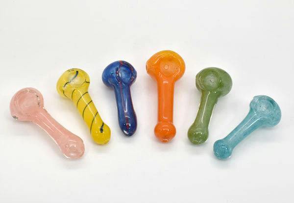 Gear - $2.99 - 2" - 2.5” Peanut Hand Glass - Assorted Colors