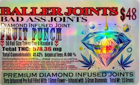 Pre-Roll - Infused - Fruit Punch Baller Joint 1.5g by Red Run - 578.36mg - Terps 8% - Hybrid - 9818