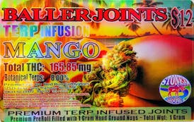 Pre-Roll - Terp Infused - Mango 1g by Red Run 165.85mg - Terps 8% - Hybrid - 9149