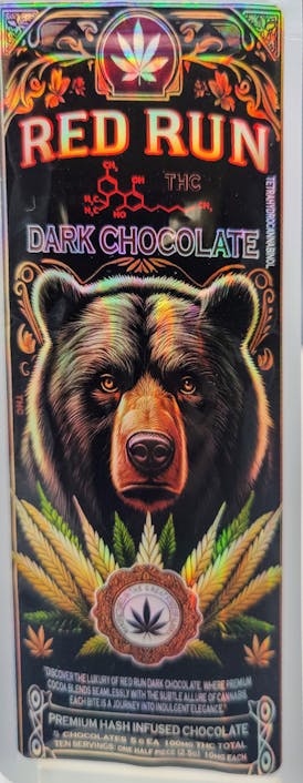 Edible - Chocolate - Dark Chocolate 100mg by Red Run - Hybrid - 9127