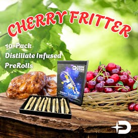 Pre-Roll Pack - Distillate Infused - Cherry Fritter 1292.76mg 10x.35 (3.5g) Dissy Darts by Dank S...